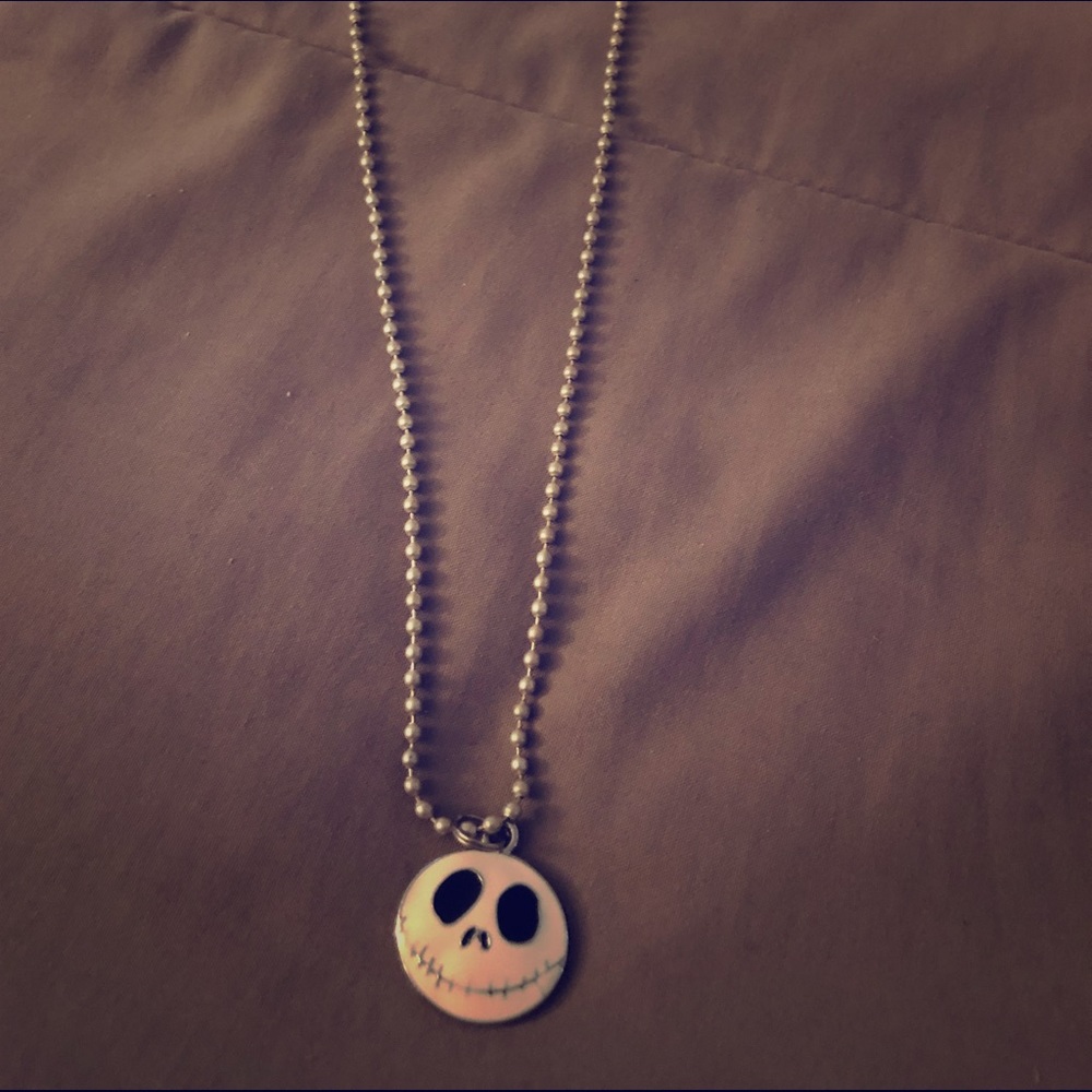 Jack Skellington charm w/ chain